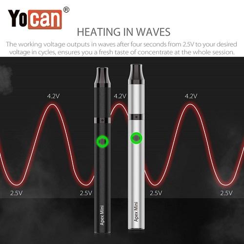 Yocan Apex Mini Variable Voltage Wax Pen Heating Waves Yocan USA Wholesale