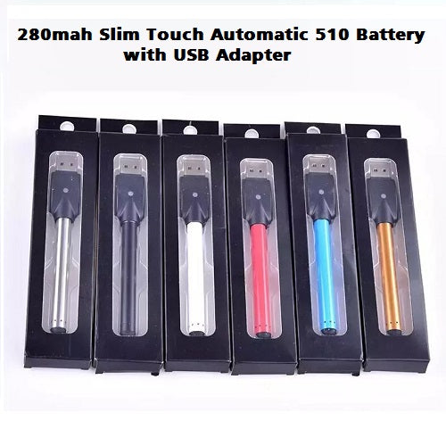 280mAh Slim Style Automatic Touch Battery and USB Adapter