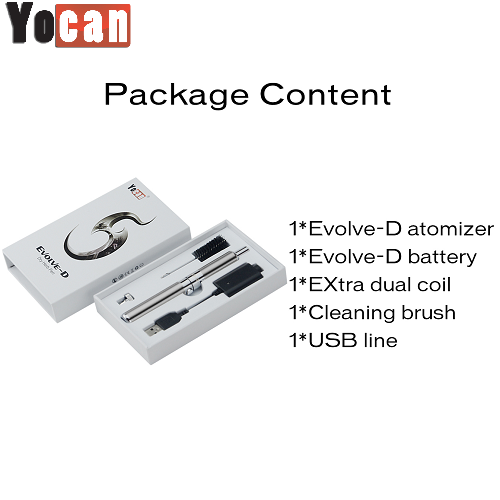 Yocan Evolve D Dry Herb Pen Kit Package Contents Yocan Wholesale