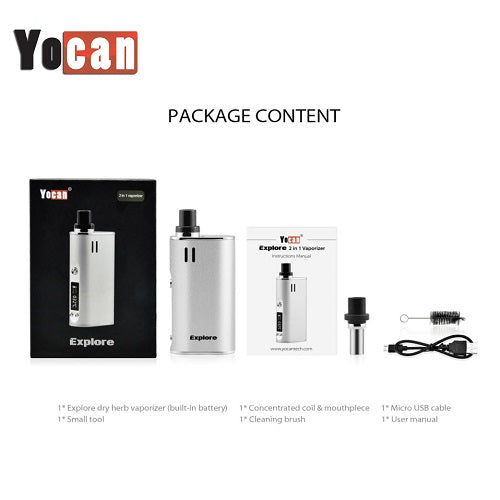 Yocan Explore Portable Wax and Dry Herb Vaporizer