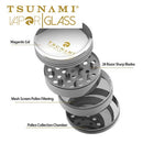 Tsunami 63mm 4 Part Concave Magnetic Grinder