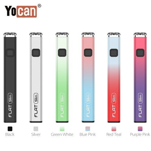 Yocan Flat Series Variable Voltage Preheat 510 Thread Battery Display of 20